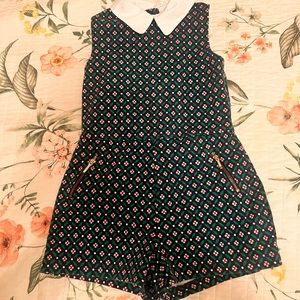 Janie and Jack Size 5 GEO FLORAL ROMPER